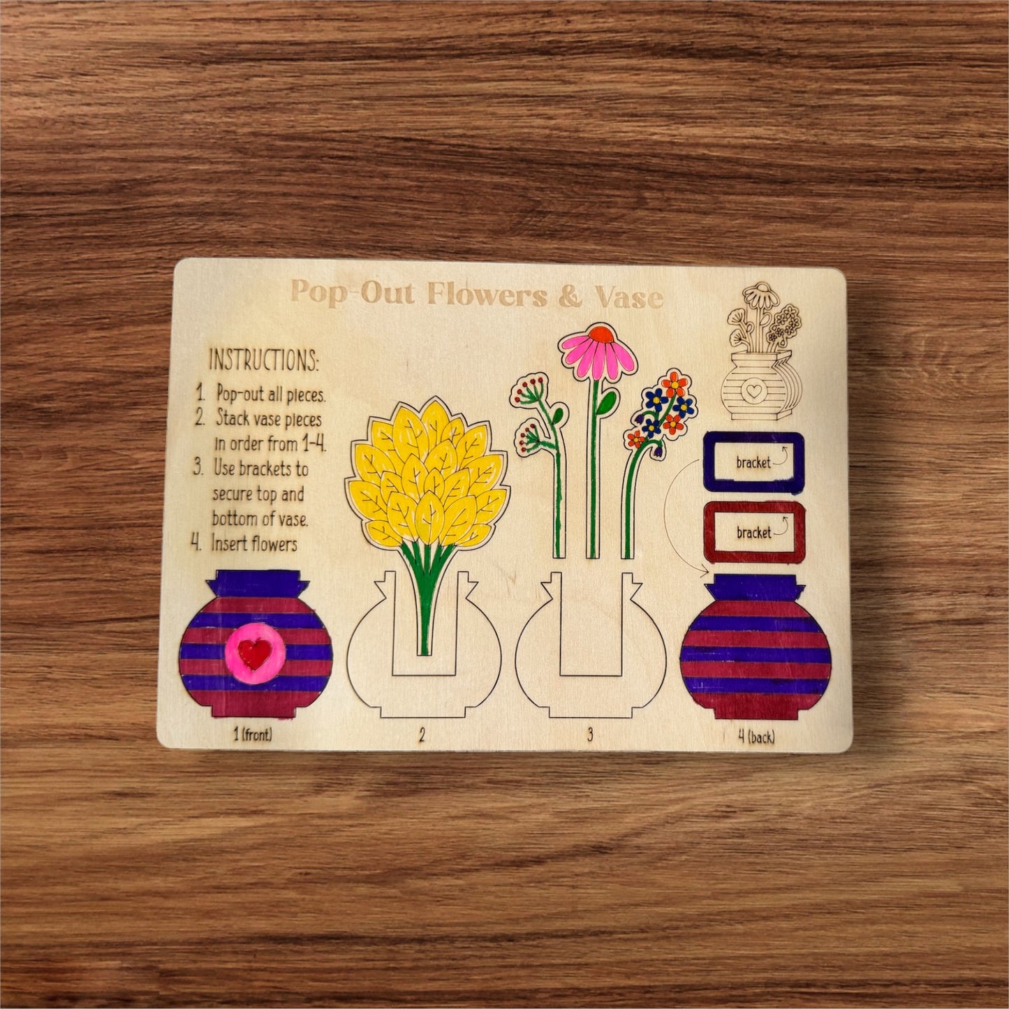 Pop-Out Flowers Vase – Mother’s Day Classroom Craft Kit