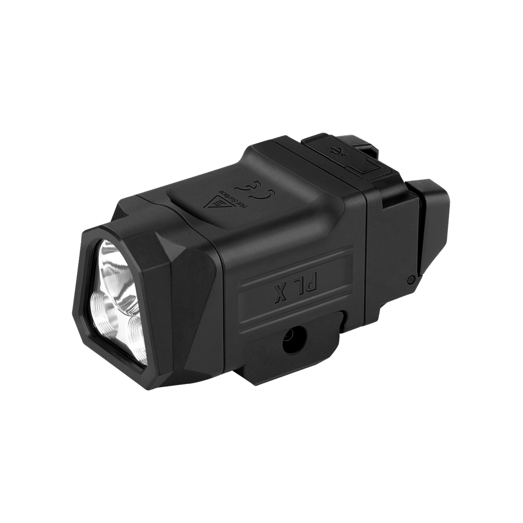 Olight PL X pistol light, side view