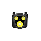 Olight PL X GL, front view of the light and laser emitters