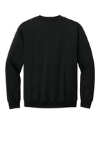 Black Gildan Heavy Blend crewneck sweatshirt, back view apparel-back variant-gildan-heavy-blend-black-s variant-gildan-heavy-blend-black-m variant-gildan-heavy-blend-black-l variant-gildan-heavy-blend-black-xl variant-gildan-heavy-blend-black-2xl variant-gildan-heavy-blend-black-3xl