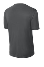 Charcoal Performance (Sport-Tek) duty shirt, back view