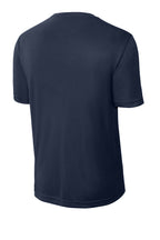 Navy Performance (Sport-Tek) duty shirt, back view