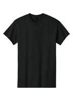 Black Gildan Heavy Cotton t-shirt, front view variant-gildan-heavy-cotton-black-s variant-gildan-heavy-cotton-black-m variant-gildan-heavy-cotton-black-l variant-gildan-heavy-cotton-black-xl variant-gildan-heavy-cotton-black-2xl variant-gildan-heavy-cotton-black-3xl
