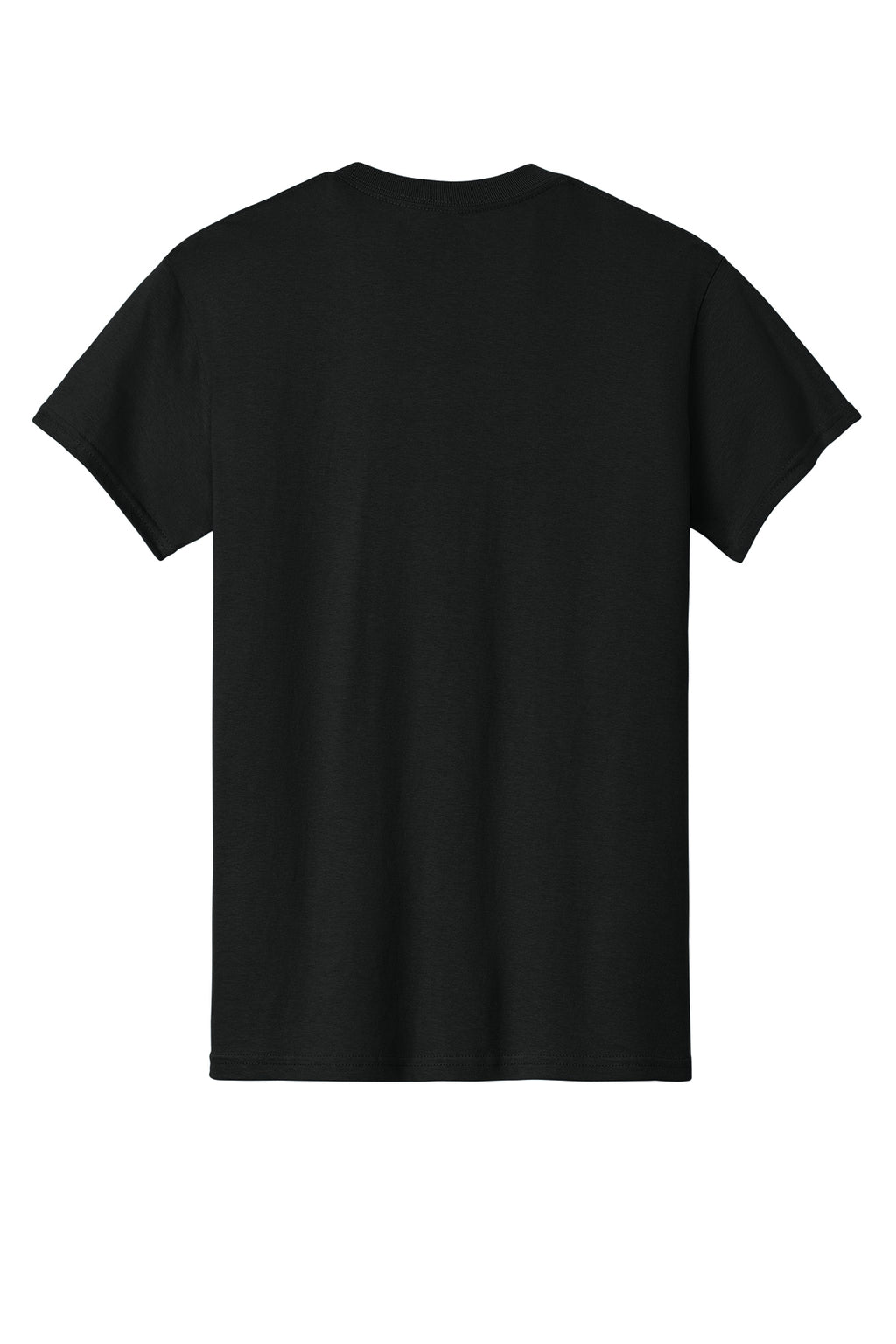 Black Gildan Heavy Cotton t-shirt, back view apparel-back variant-gildan-heavy-cotton-black-s variant-gildan-heavy-cotton-black-m variant-gildan-heavy-cotton-black-l variant-gildan-heavy-cotton-black-xl variant-gildan-heavy-cotton-black-2xl variant-gildan-heavy-cotton-black-3xl