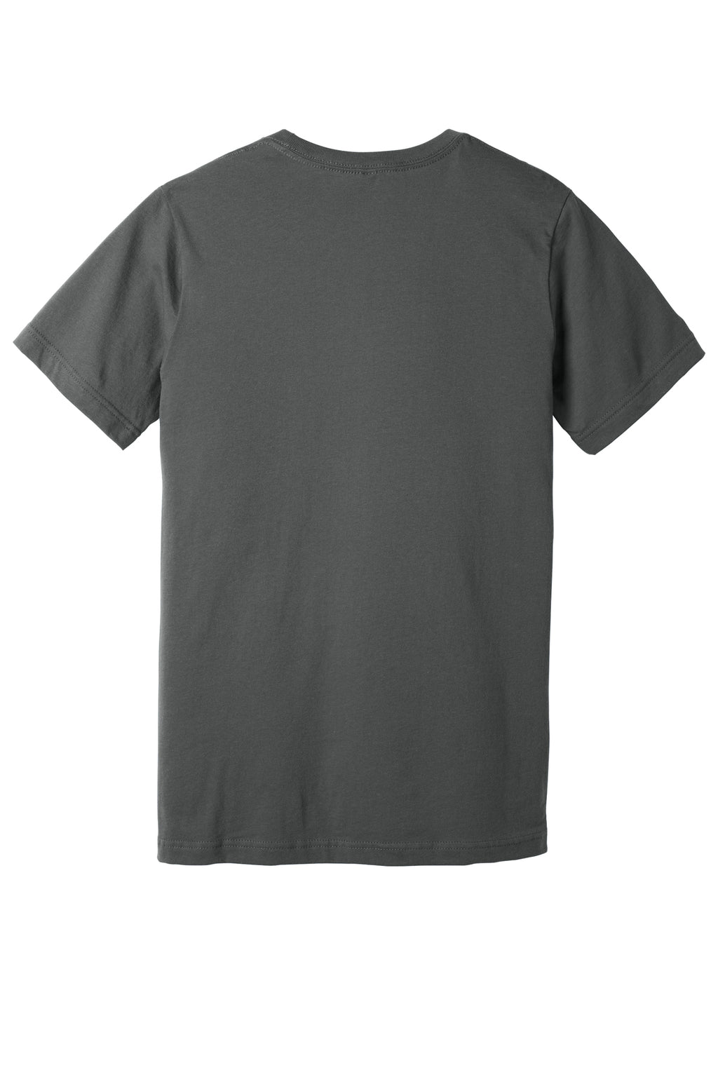 Charcoal Premium Cotton (Bella+Canvas) duty shirt, back view