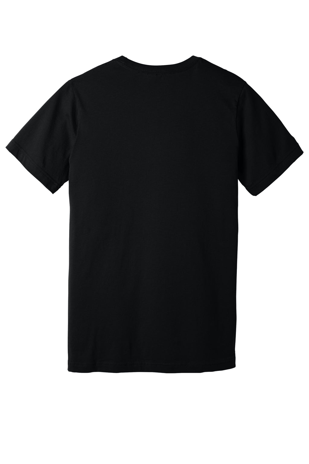 Black Premium Cotton (Bella+Canvas) duty shirt, back view