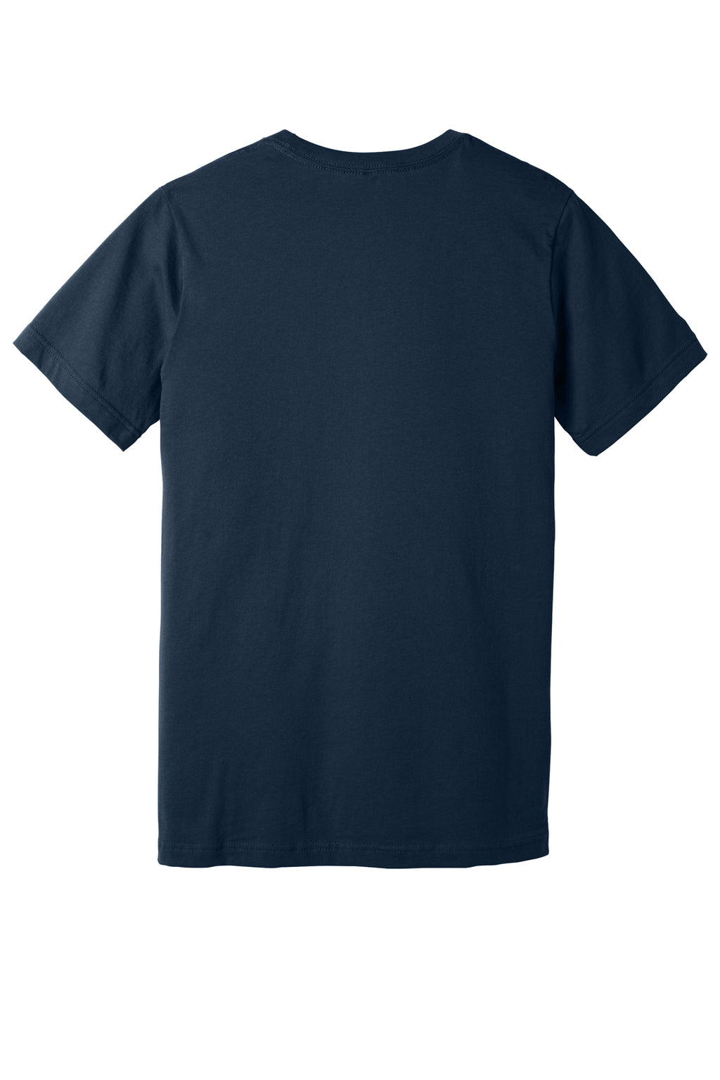 Navy Premium Cotton (Bella+Canvas) duty shirt, back view