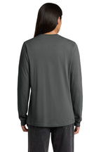Charcoal Premium Cotton (Bella+Canvas) long sleeve duty shirt, back view