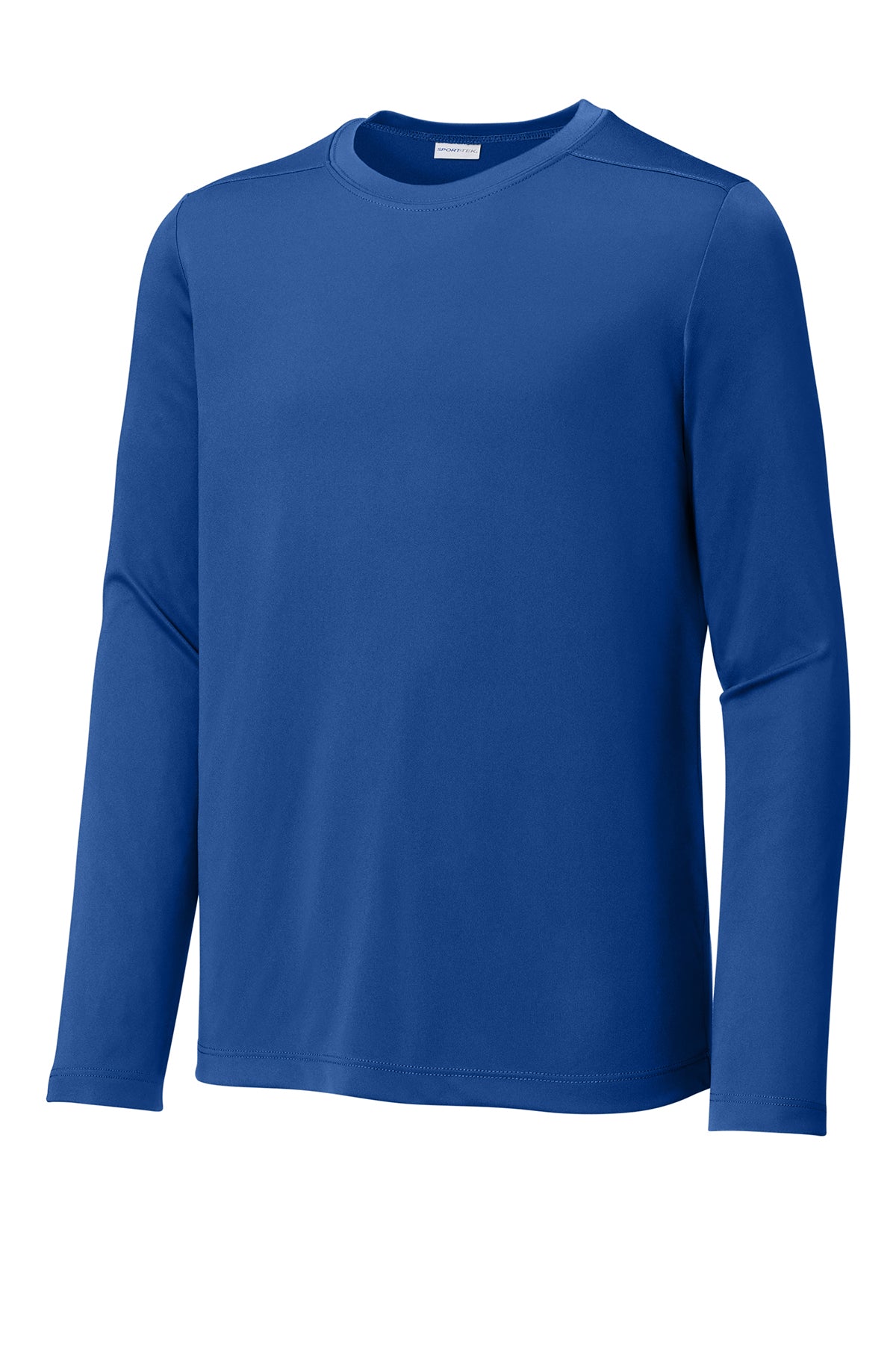 Royal youth long sleeve sun shirt, front view variant-youth-royal-youth-xs variant-youth-royal-youth-s variant-youth-royal-youth-m variant-youth-royal-youth-l variant-youth-royal-youth-xl
