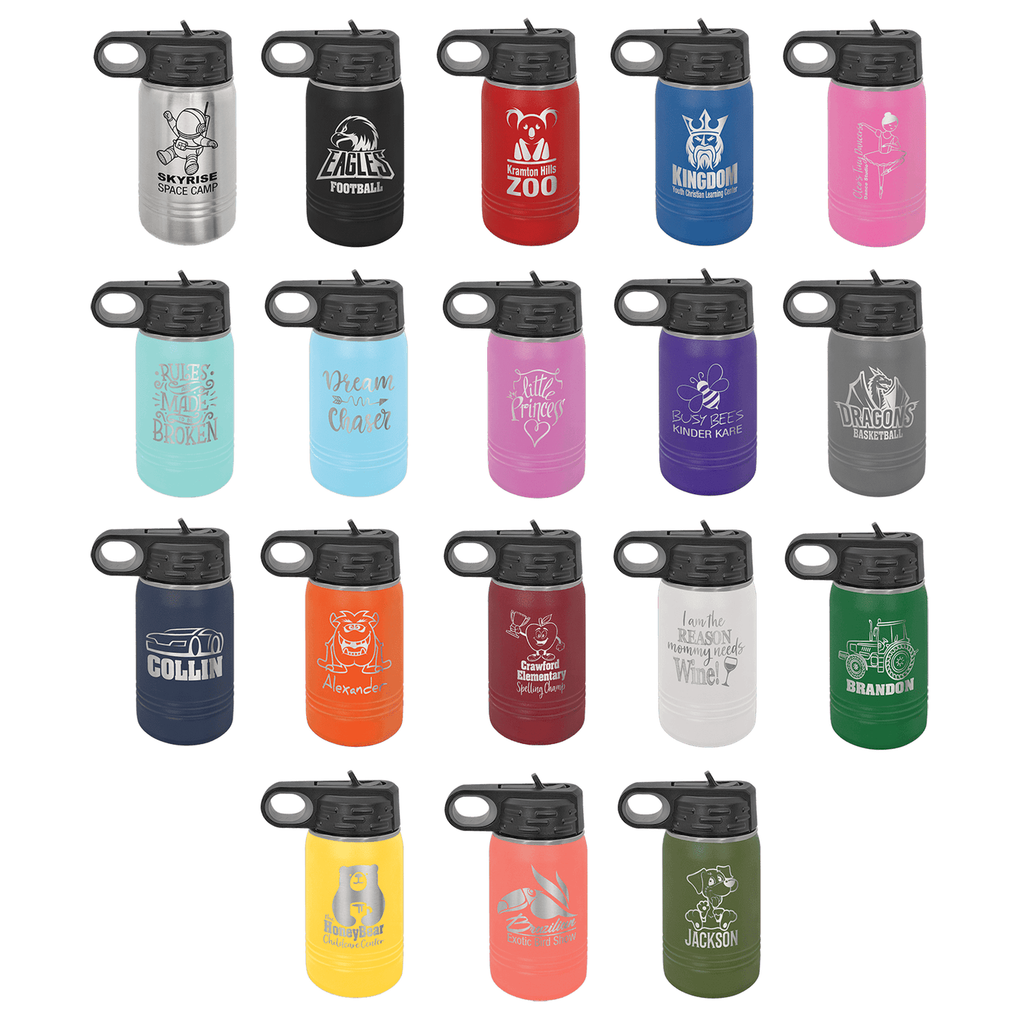 Custom Engraved Water Bottles