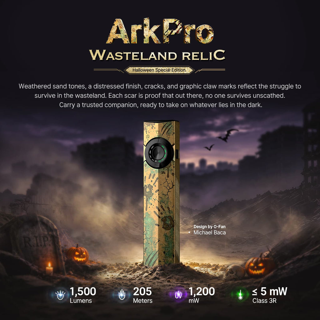 ArkPro Wasteland Relic standing in a moody wasteland scene