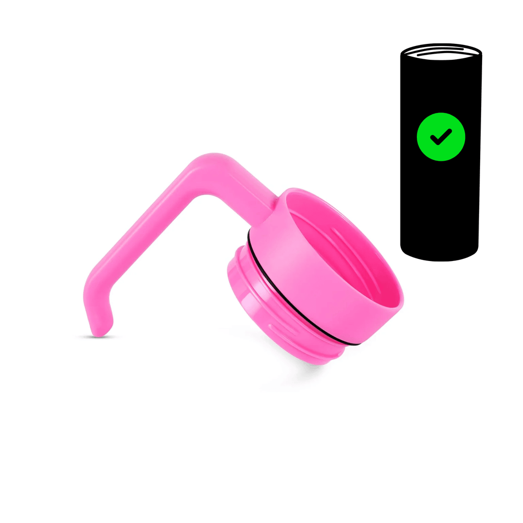 Pink twist-on tumbler handle for the 20 oz. skinny tumbler
