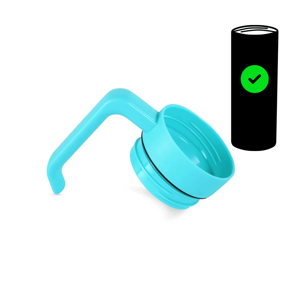 Teal twist-on tumbler handle for the 20 oz. skinny tumbler