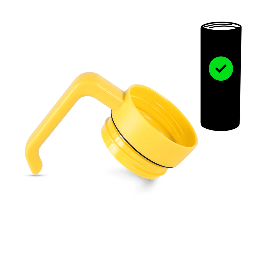 Yellow twist-on tumbler handle for the 20 oz. skinny tumbler