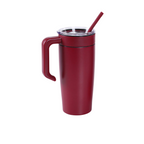Maroon 20 oz. classic tumbler with a matching twist-on handle