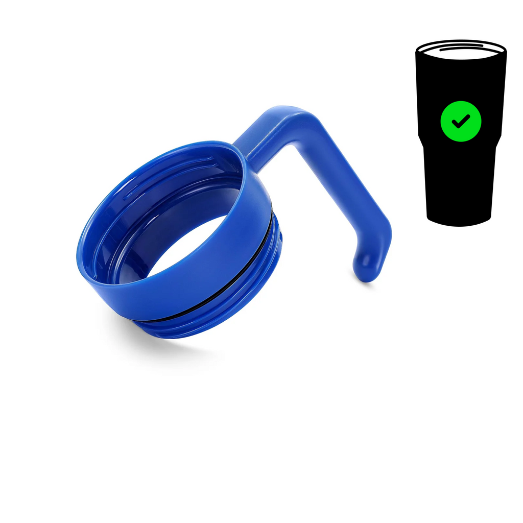 Blue twist-on tumbler handle for 30 oz. and 40 oz. tumblers