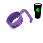 Purple twist-on tumbler handle for 30 oz. and 40 oz. tumblers