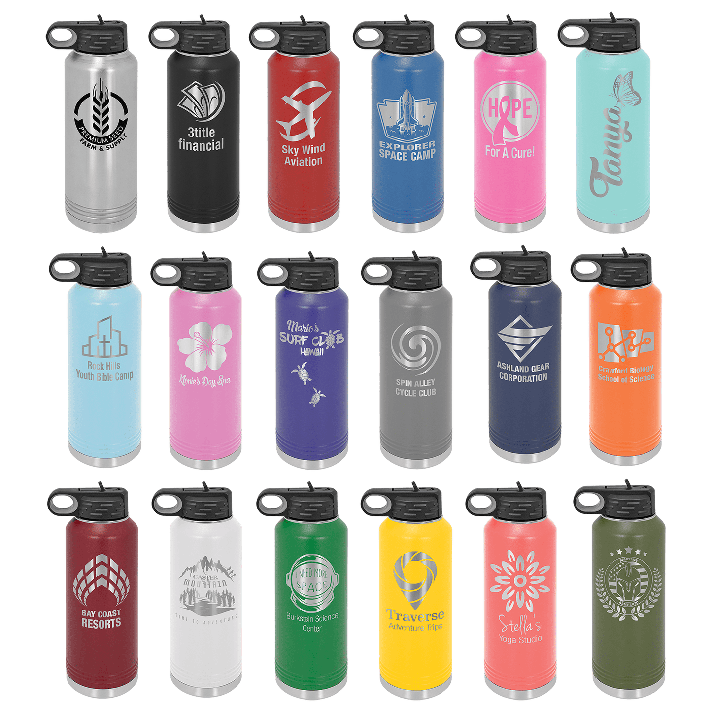 Custom Engraved Water Bottles