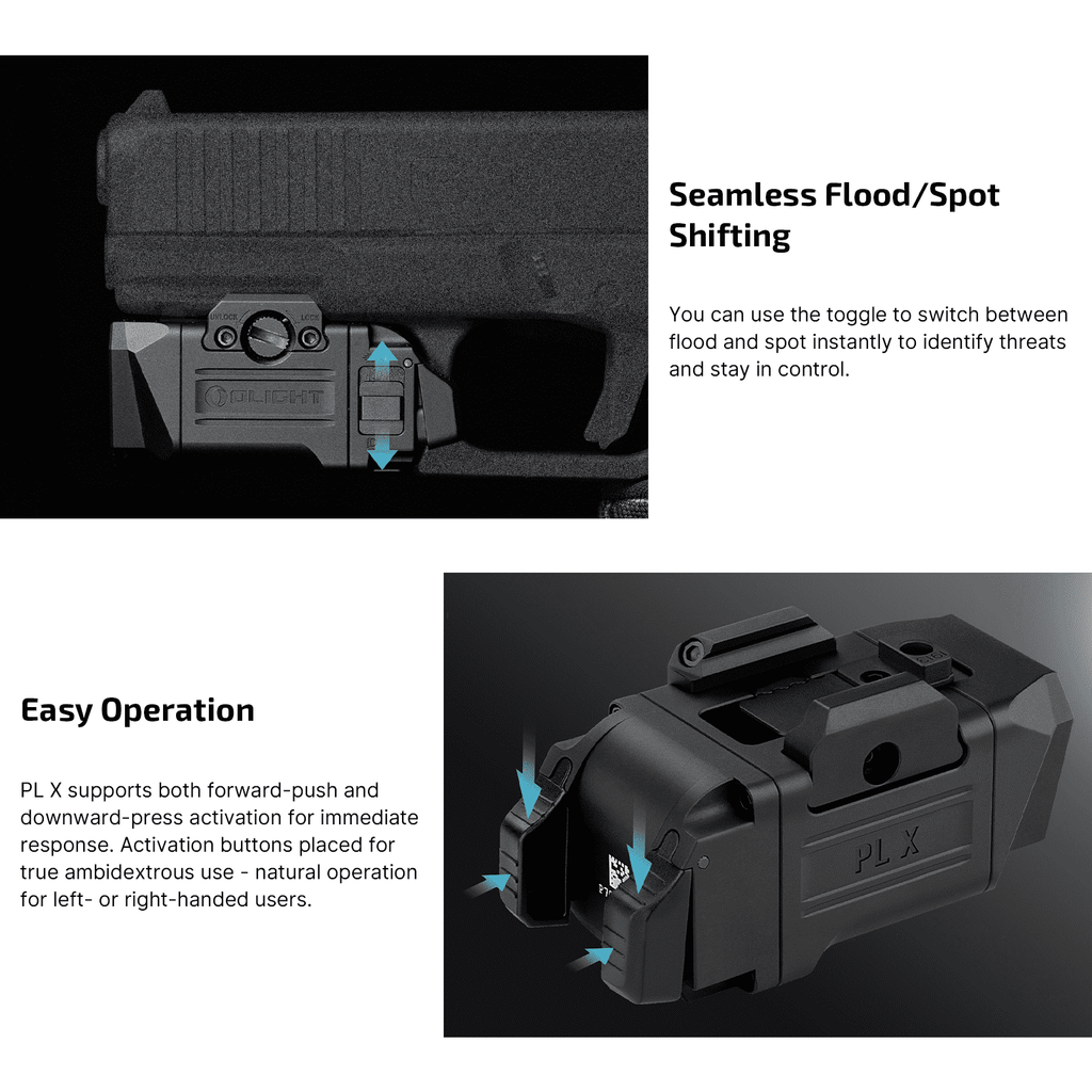 Olight PL X switch controls
