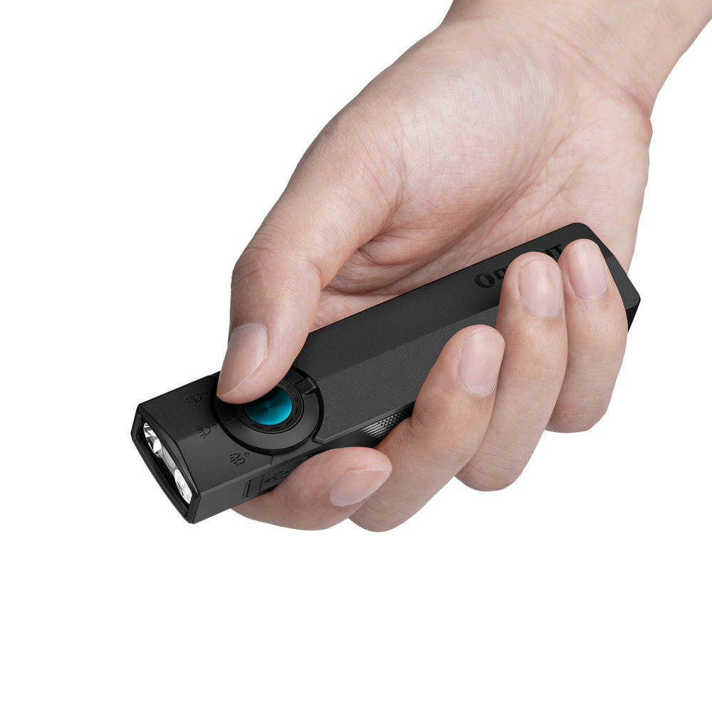 ArkPro flat flashlight held in hand