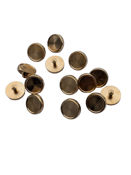 Brass golf club grip markers, a set of fourteen