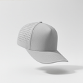 Grey OG Perforated five-panel snapback — custom patch golf hat by Anyrope