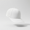 White Lux six-panel snapback — custom patch corporate gift cap by Anyrope