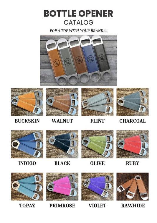 Premium Leatherette Bottle Openers