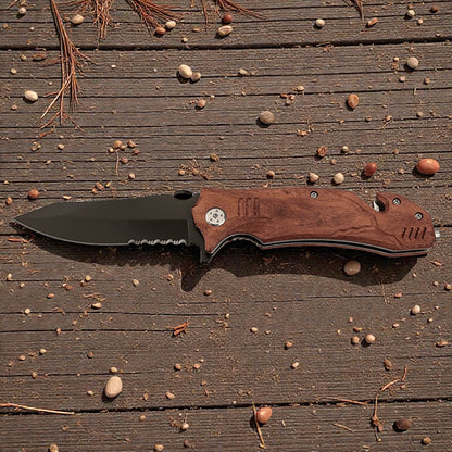 Custom Engraved Bison River Rescue Knife