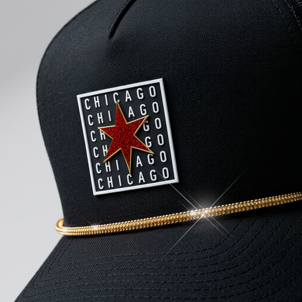 Anyrope Bling rhinestone hat rope — close-up