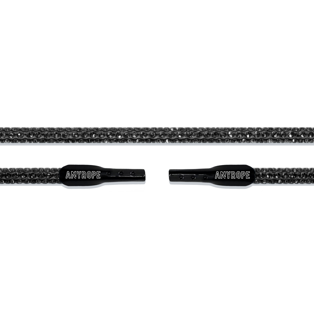 Onyx Anyrope Bling rhinestone hat rope — interchangeable snapback rope