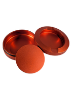 Rust aluminum dip can with a screw-on lid