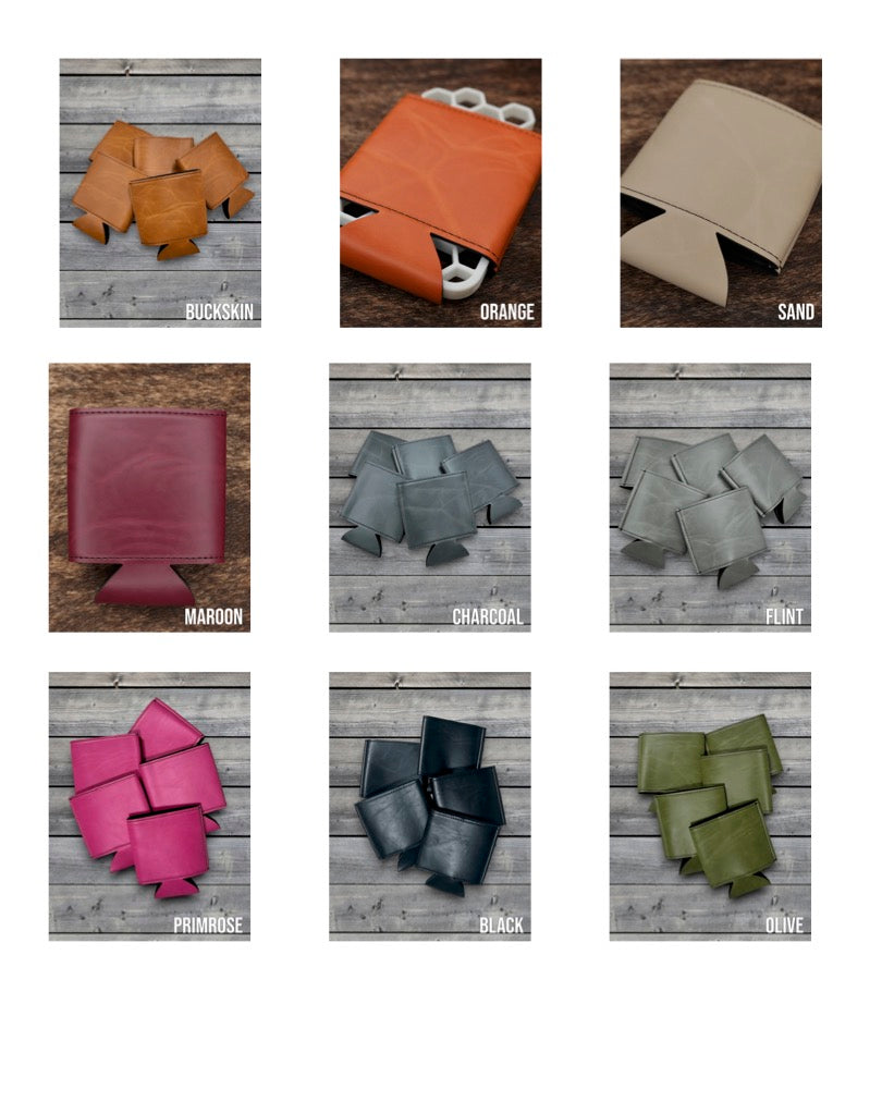 Premium Leatherette Drink Coozies