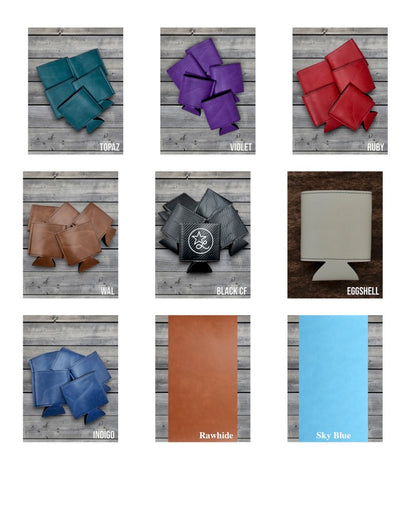 Premium Leatherette Drink Coozies