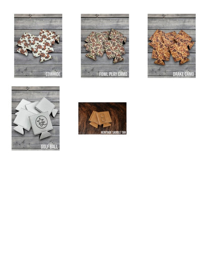 Premium Leatherette Drink Coozies