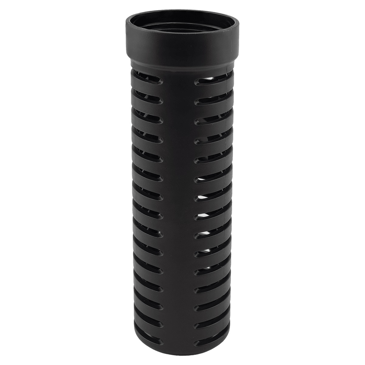 Black slotted plastic fruit infuser tube for the 64 oz pitcher