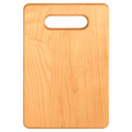 Flat maple cutting board, 9 by 6 inches, unengraved