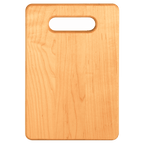 Flat maple cutting board, 9 by 6 inches, unengraved