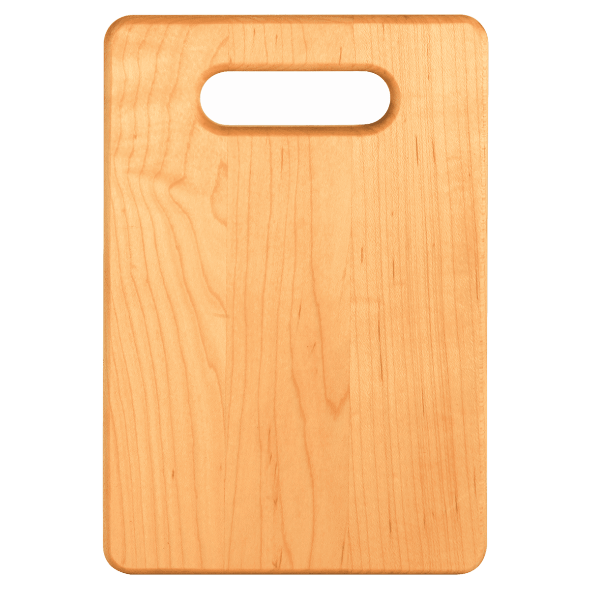 Flat maple cutting board, 9 by 6 inches, unengraved