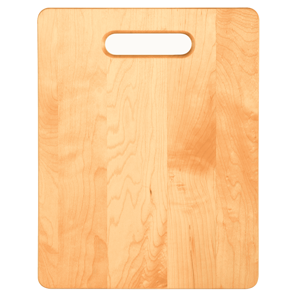 Flat maple cutting board, 11 1/2 by 8 3/4 inches, unengraved