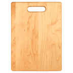 Flat maple cutting board, 13 3/4 by 9 3/4 inches, unengraved