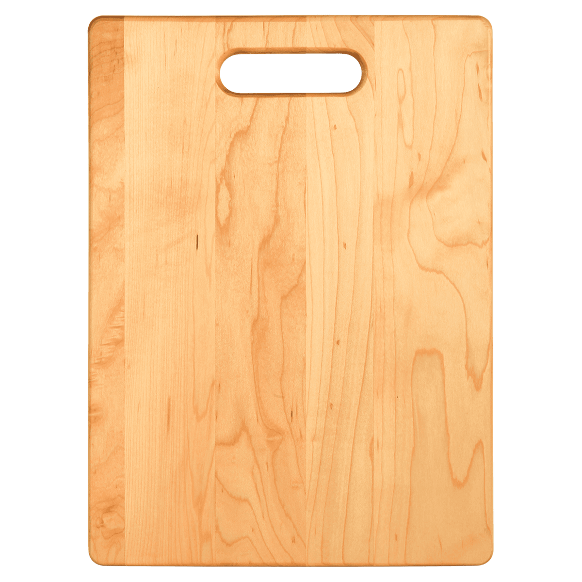 Flat maple cutting board, 13 3/4 by 9 3/4 inches, unengraved