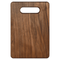 Flat walnut cutting board, 9 by 6 inches, unengraved