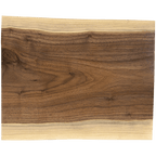 Live edge black walnut charcuterie board, 11 1/2 by 8 3/4 inches, unengraved