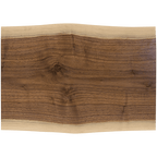 Live edge black walnut charcuterie board, 13 3/4 by 9 3/4 inches, unengraved