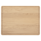 Maple cutting board with juice groove, 11 1/2 by 8 3/4 inches, unengraved