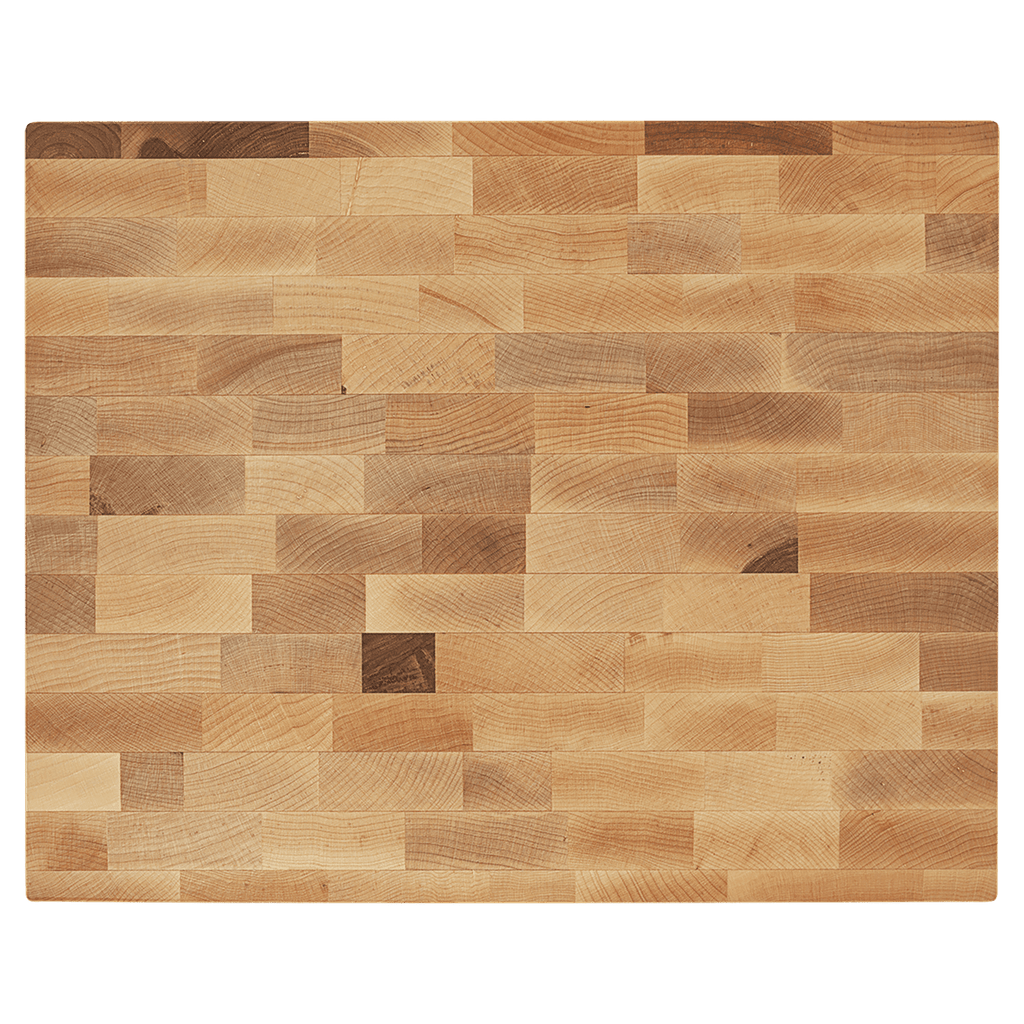 Maple butcher block cutting board, 16 by 13 by 1 1/2 inches, unengraved