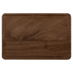 Walnut cutting board with juice groove, 9 by 6 inches, unengraved