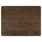 Walnut cutting board with juice groove, 11 1/2 by 8 3/4 inches, unengraved