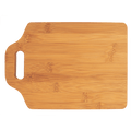 Bamboo cutting board with handle, 11 by 7 3/4 inches, unengraved